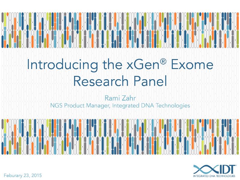 IntroducingthexGenExomeResearchPanelIDT