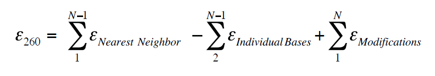 D-OLI13LT-oligoquant-E1 Extinction coefficient calculation accounting for sequence composition and modifications
