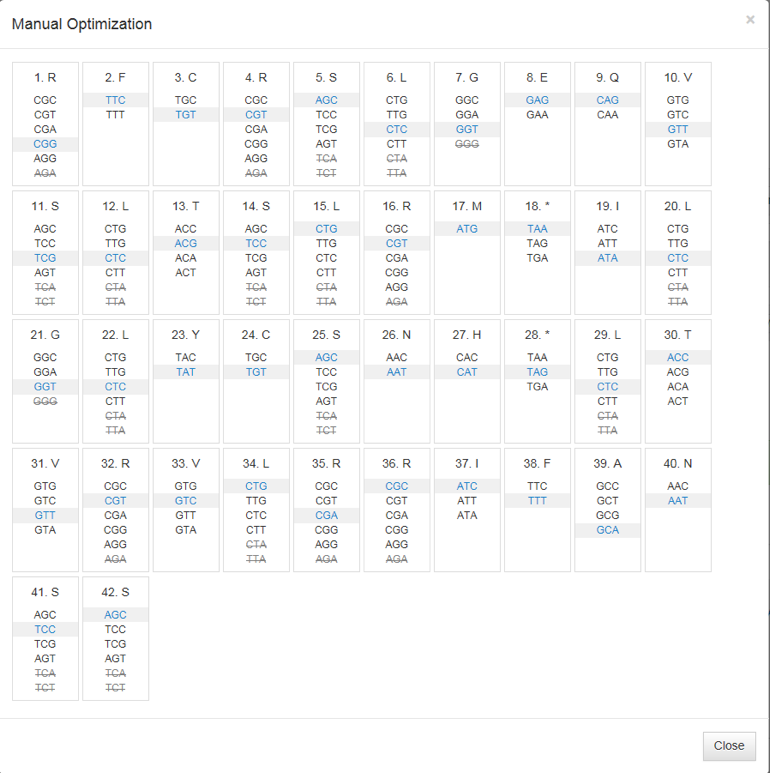 snapgene codon optimization snapgene codon optimization