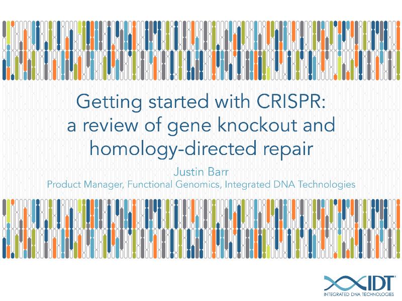 GettingstartedwithCRISPRAreviewofgeneknockoutandhomology-directedrepair